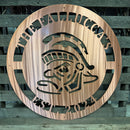 Sparty Monogram Metal Wall Art - Michigan Metal Artwork