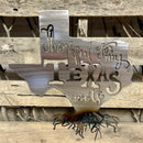 Thankful For My Texas Roots Metal Wall Art - Michigan Metal Artwork