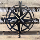 Nautical Compass Rose Metal Wall Art - Michigan Metal Artwork