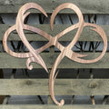 Infinity Heart Metal Wall Art - Michigan Metal Artwork