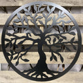 Modern Olive Tree Of Life Metal Wall Art - Michigan Metal Artwork