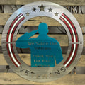 Salute Our Veterans Metal Wall Art Logo