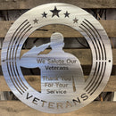 Salute Our Veterans Metal Wall Art Logo