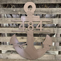 Ships Anchor Custom Address Metal Wall Art - Michigan Metal Artwork