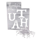 Thankful For My Utah Roots Metal Wall Art - Michigan Metal Artwork