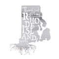 Thankful For My Rhode Island Roots Metal Wall Art - Michigan Metal Artwork