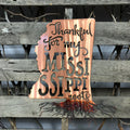 Thankful For My Mississippi Roots Metal Wall Art - Michigan Metal Artwork