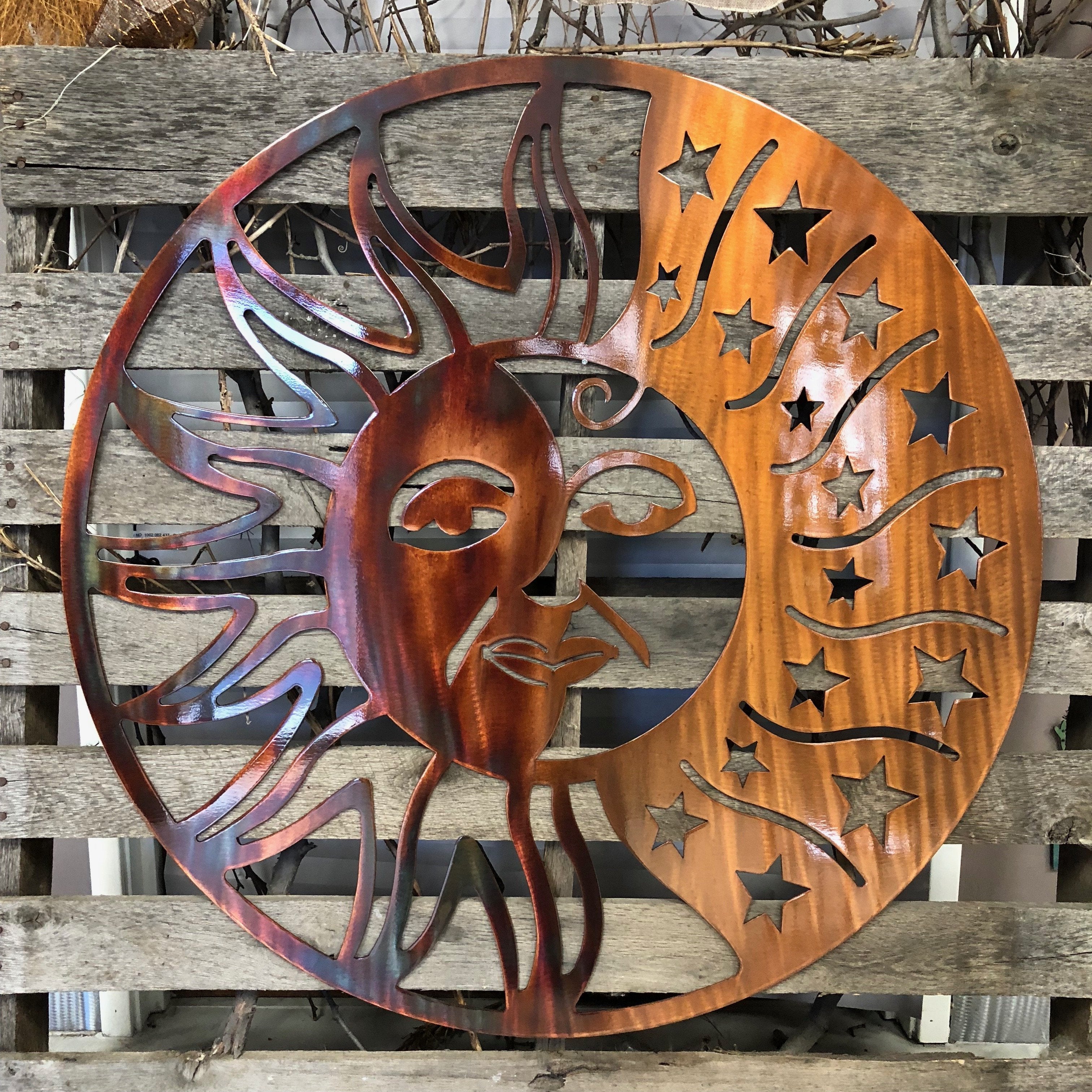 Metal Work Moon Twilight Moon Metal Wall Art - Michigan Metal Artwork