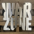 Warzone Logo Metal Wall Art - Michigan Metal Artwork