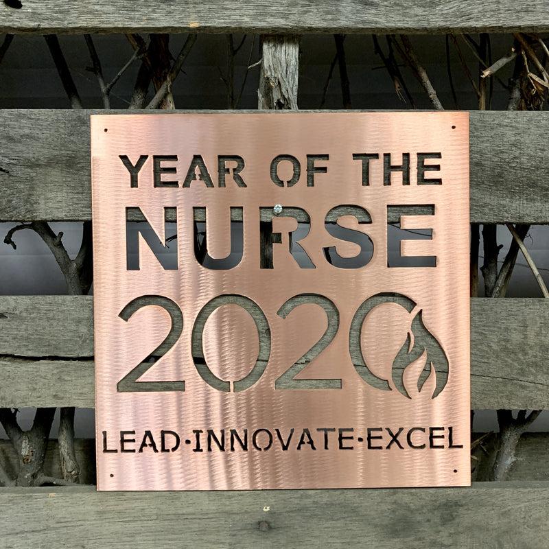 Year Of The Nurse 2020 Metal Wall Art - Michigan Metal Artwork