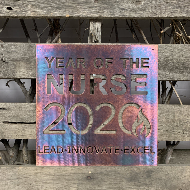 Year Of The Nurse 2020 Metal Wall Art - Michigan Metal Artwork