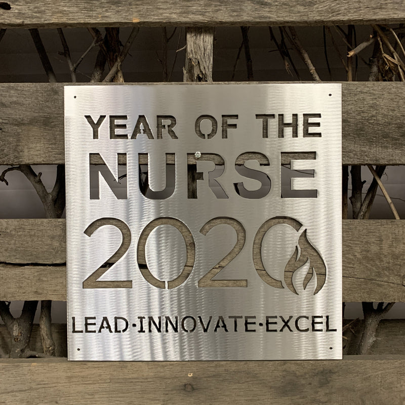 Year Of The Nurse 2020 Metal Wall Art - Michigan Metal Artwork