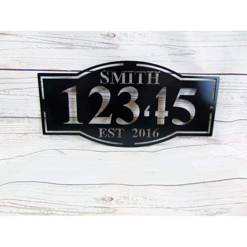 Custom Address Metal Sign - Michigan Metal Artwork