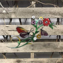 Butterfly Floral Metal Wall Art - Michigan Metal Artwork