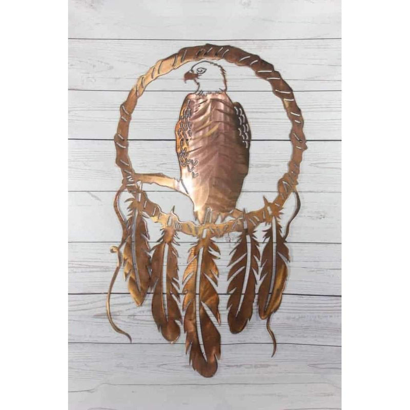 Eagle Dream Catcher Metal Wall Art - Michigan Metal Artwork