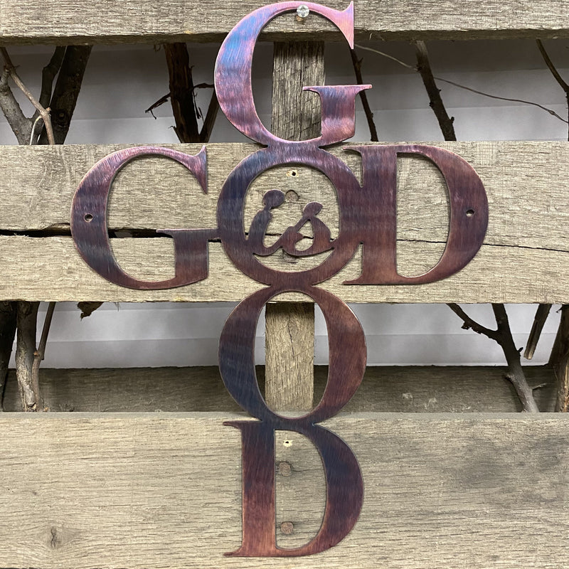 God Is Good Metal Wall Art - Michigan Metal Artwork