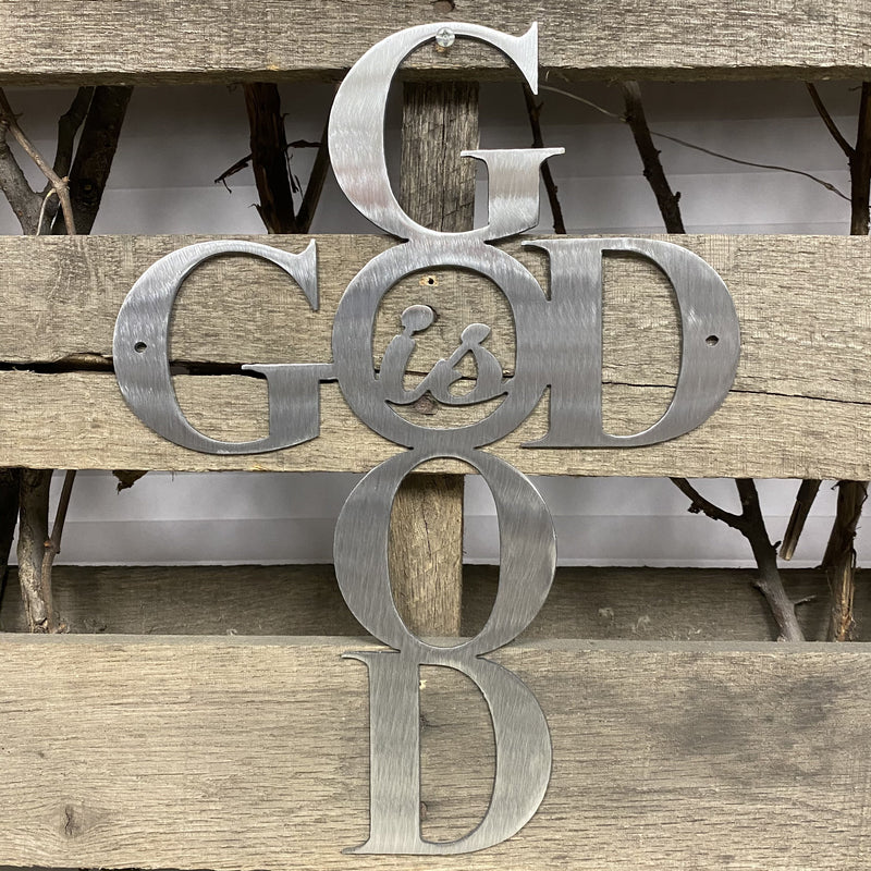 God Is Good Metal Wall Art - Michigan Metal Artwork