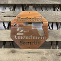 Protected By 2nd Amendment Metal Wall Art Sign - Michigan Metal Artwork