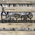 Good Wine, Good Life Metal Wall Art - Michigan Metal Artwork