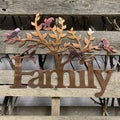 Family Tree With Birds Metal Wall Art - Michigan Metal Artwork