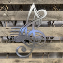 Music Notes Metal Wall Art - Michigan Metal Artwork