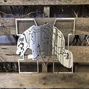 Michigan Wolverines Logo Metal Wall Art - Michigan Metal Artwork