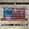 American Flag Metal Wall Art - Michigan Metal Artwork