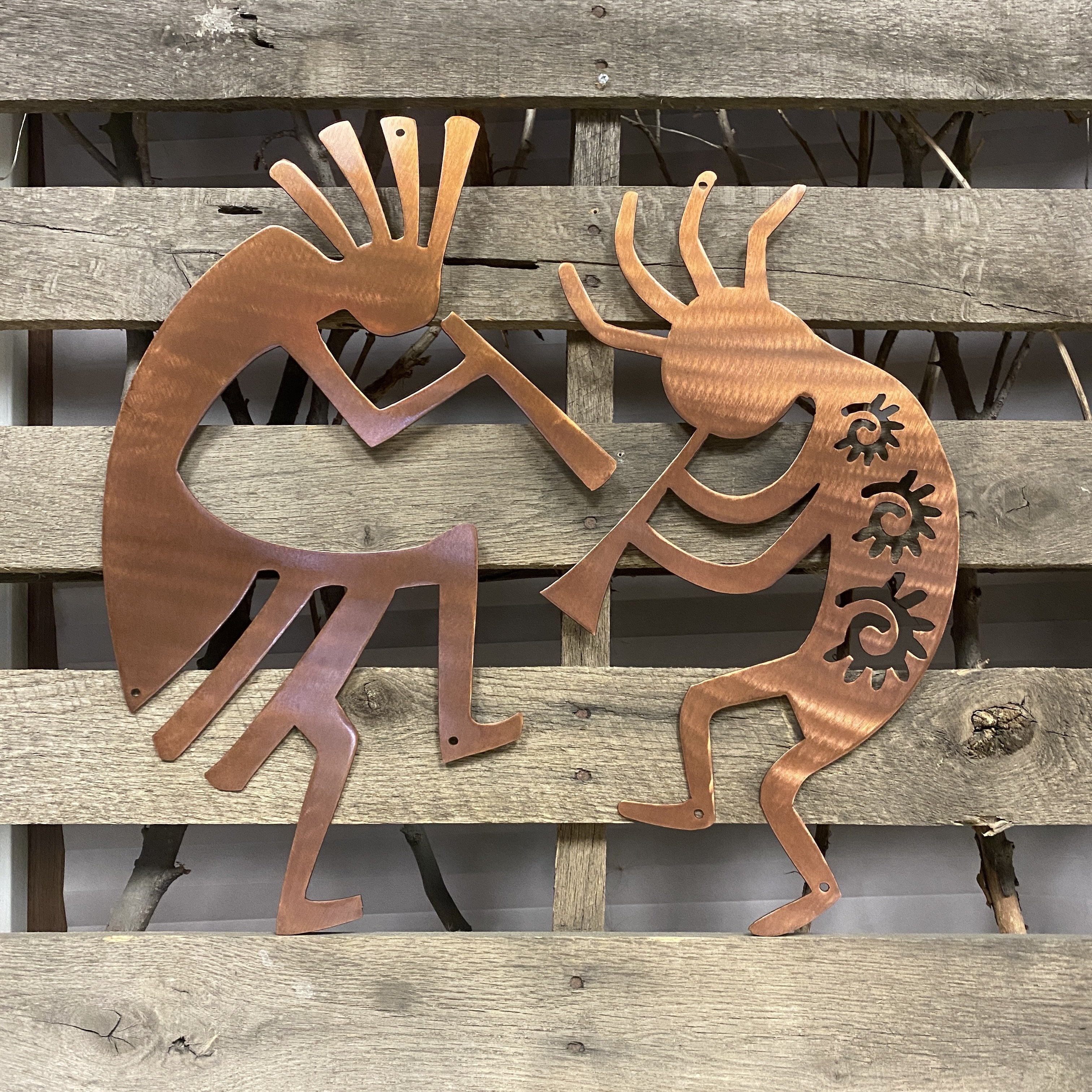 Kokopelli Spirit Of Music Metal Wall Art