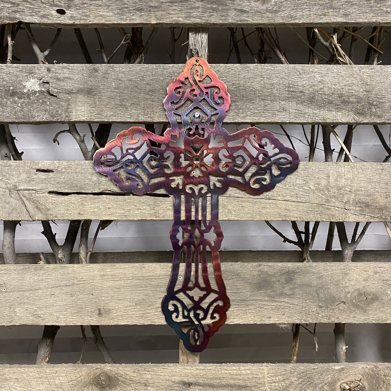 Religious Cross Metal Wall Art