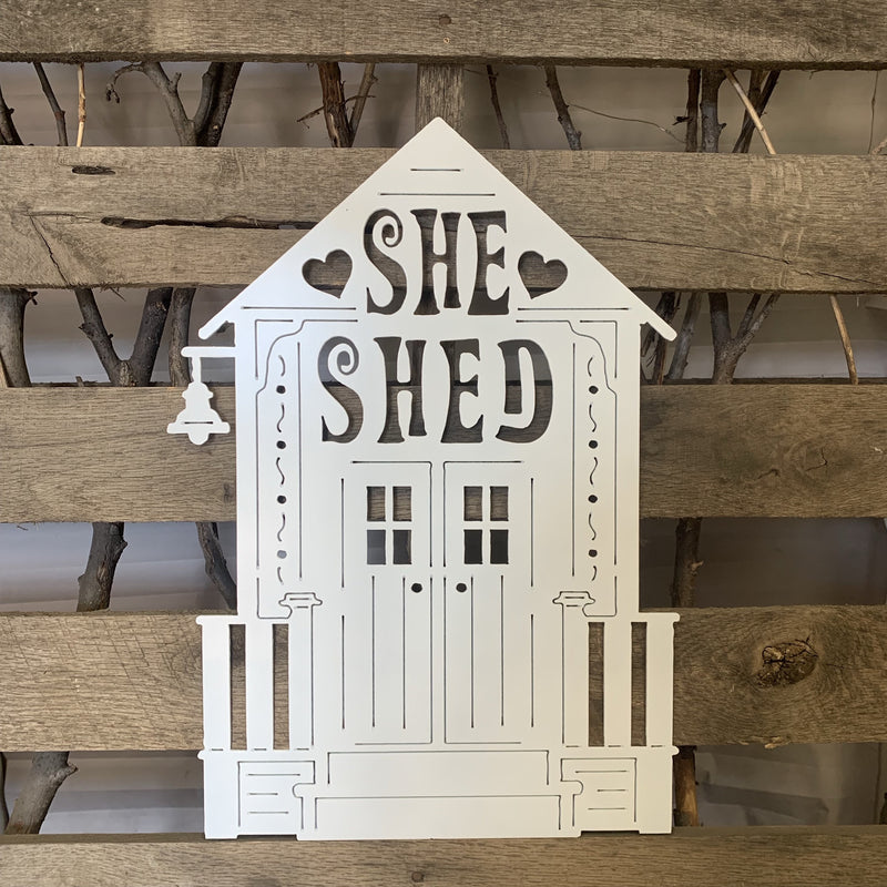 She Shed Metal Wall Art - Michigan Metal Artwork