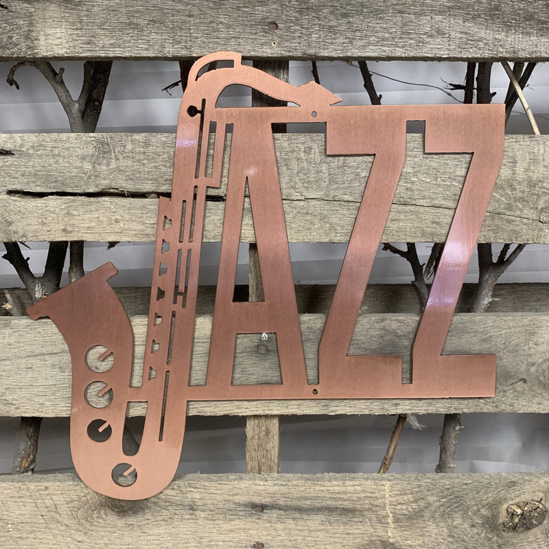 Jazz Music Metal Wall Art - Michigan Metal Artwork