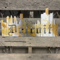 Detroit Skyline Metal Wall Art - Michigan Metal Artwork