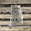 Thankful For My Alabama Roots Metal Wall Art - Michigan Metal Artwork