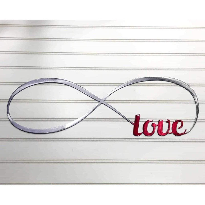 Infinity Love Band Metal Wall Art - Michigan Metal Artwork