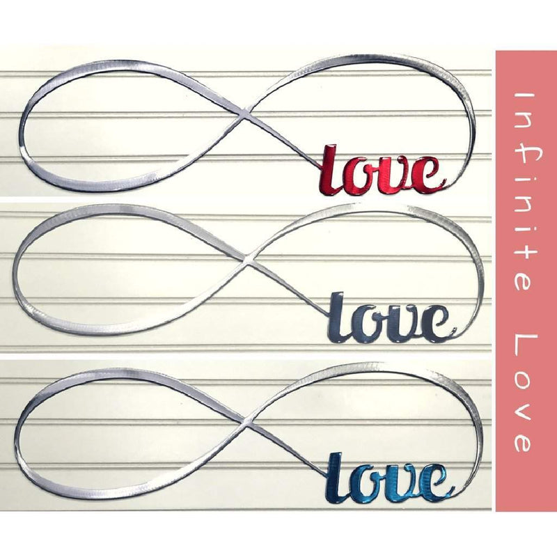 Infinity Love Band Metal Wall Art - Michigan Metal Artwork