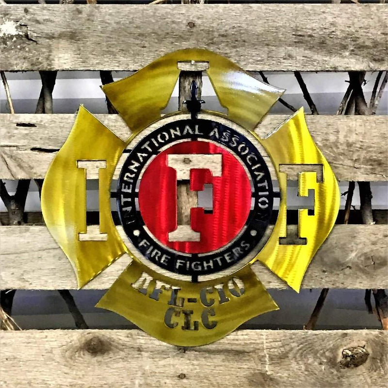 International Association Of Fire Fighters Logo - Michigan Metal Artwork