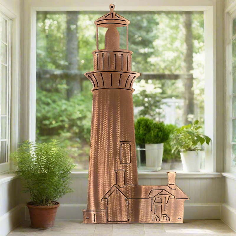 Lighthouse Metal Wall Art - Michigan Metal Artwork