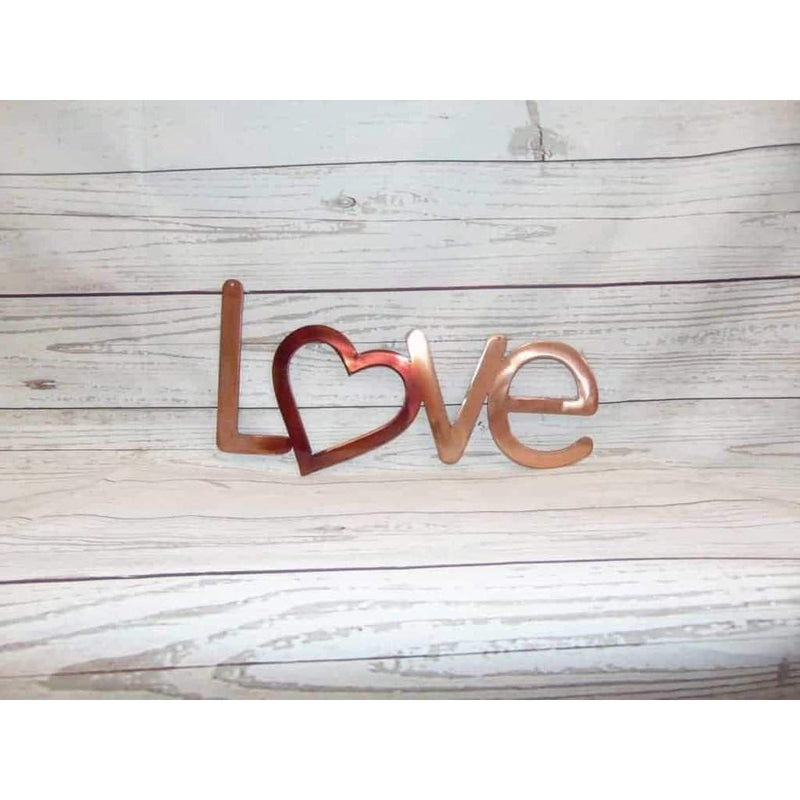 Love With Your Heart Metal Wall Art - Michigan Metal Artwork