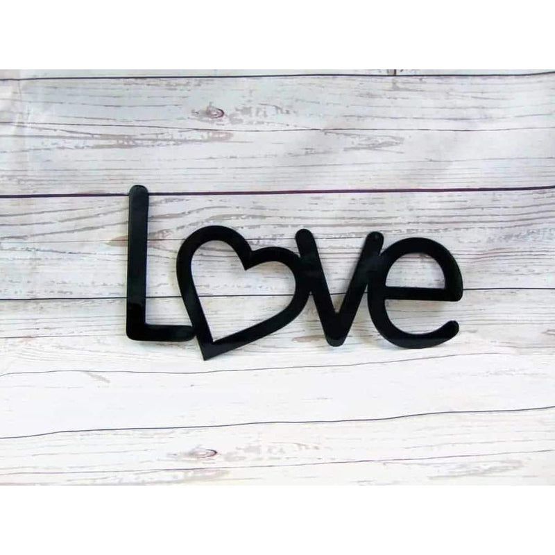 Love With Your Heart Metal Wall Art - Michigan Metal Artwork