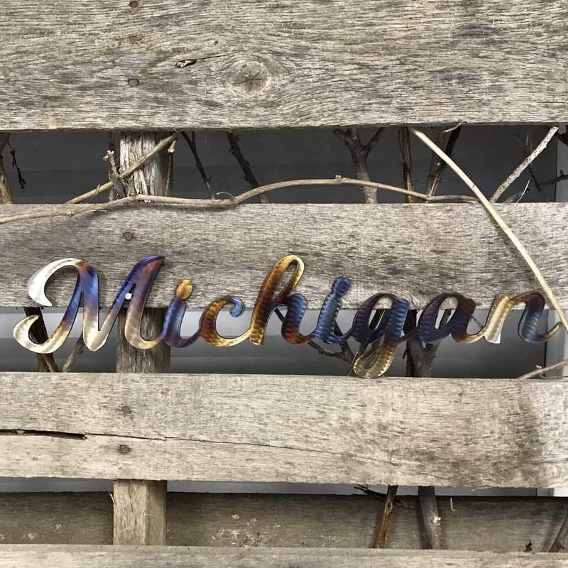 Michigan Metal Wall Art - Michigan Metal Artwork