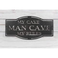 My Man Cave Metal Wall Art Sign - Michigan Metal Artwork