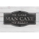 My Man Cave Metal Wall Art Sign - Michigan Metal Artwork