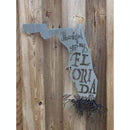 Thankful For My Florida Roots Metal Wall Art - Michigan Metal Artwork