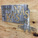 Thankful For My Kansas Roots Metal Wall Art - Michigan Metal Artwork