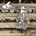 Thankful For My Michigan Roots Metal Wall Art - Michigan Metal Artwork