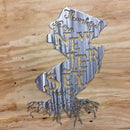 Thankful For My New Jersey Roots Metal Wall Art - Michigan Metal Artwork