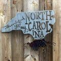 Thankful For My North Carolina Roots Metal Wall Art - Michigan Metal Artwork