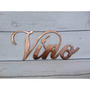 Vino Sign Metal Wall Art - Michigan Metal Artwork