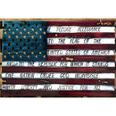 Weathered American Flag Metal Wall Art - Michigan Metal Artwork
