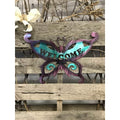 Welcome Butterfly Metal Garden Decor - Michigan Metal Artwork